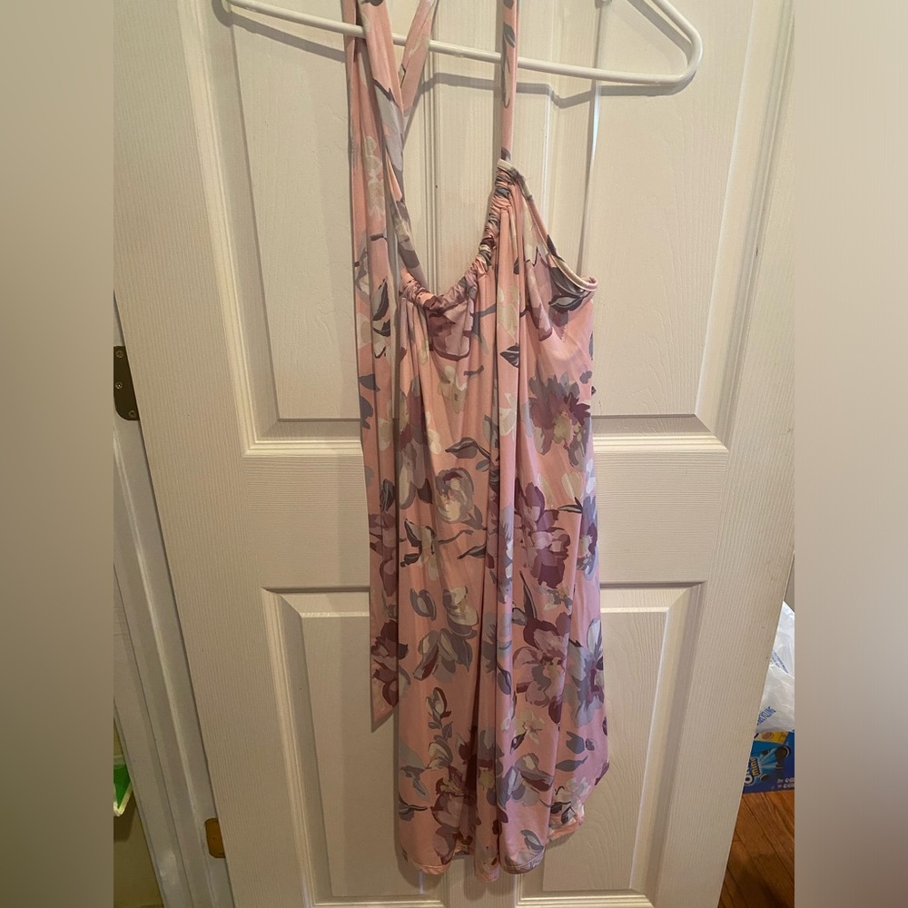 NWOT Sew In Love Pink Floral Dress Size XL